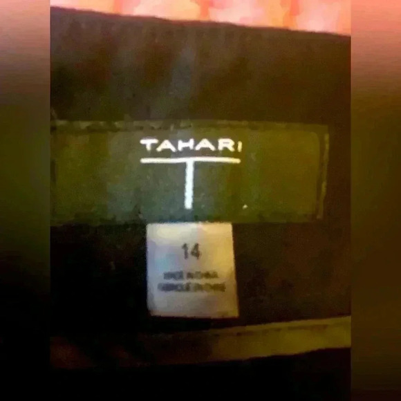 NWOT T-Tahari Black Trousers with Gold Zippers and Accents - Picture 10 of 10